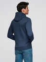 Ombre Clothing Moški športni pulover z velikim potiskom - temno moder V2 B1714 Ombre Clothing