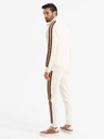Ombre Clothing Moški trenirni komplet pulover + trenirke joggers - kremna V3 Z114 Ombre Clothing
