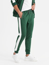 Ombre Clothing Moški oldschool trenirni komplet pulover s kapuco + hlače jogger - temno zelena V7 Z118 Ombre Clothing