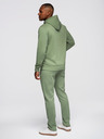 Ombre Clothing Moški trenirni komplet pulover + hlače regular fit - svetlo zelena V3 Z120 Ombre Clothing