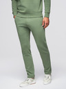 Ombre Clothing Moška treningska garnitura mikica z okroglim izrezom + hlače regular fit - svetlo zelena V3 Z122 Ombre Clothing
