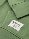Ombre Clothing Moška mikica s koalco BASIC s kapuco - zelena V3 B1674 Ombre Clothing