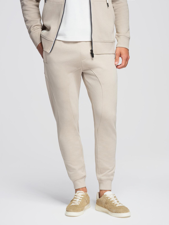 Ombre Clothing Moška treningska garnitura mikica s kapuco + hlače jogger - bežna V1 Z119 Ombre Clothing