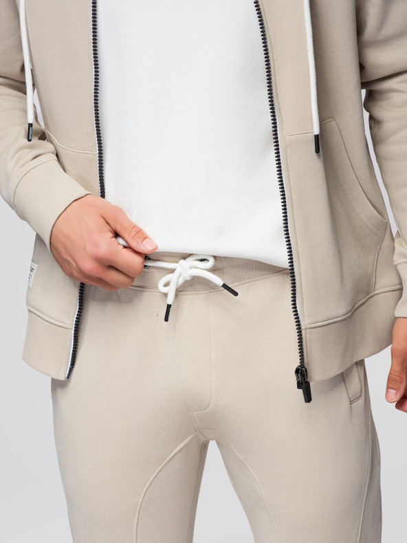 Ombre Clothing Moška treningska garnitura mikica s kapuco + hlače jogger - bežna V1 Z119 Ombre Clothing