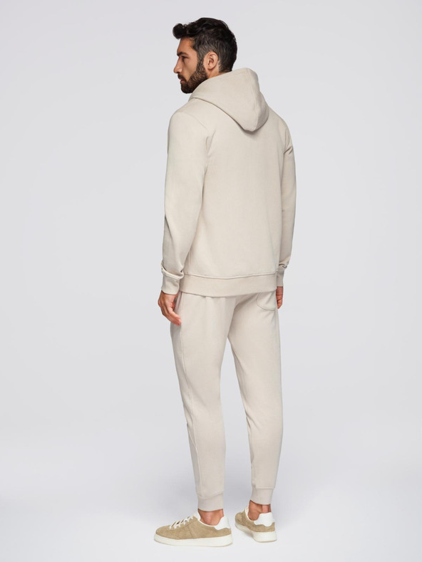 Ombre Clothing Moška treningska garnitura mikica s kapuco + hlače jogger - bežna V1 Z119 Ombre Clothing