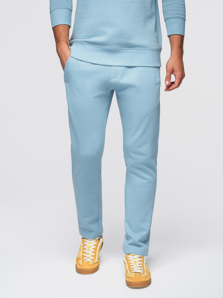 Ombre Clothing Moška treningska garnitura mikica z okroglim izrezom + hlače regular fit - svetlo modra V7 Z122 Ombre Clothing