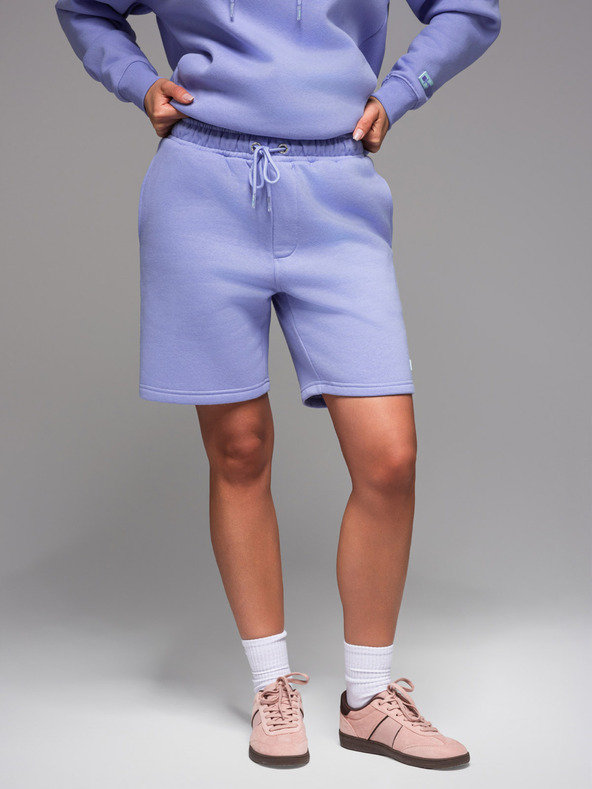 Ombre Clothing UNISEX treningska garnitura mikica + kratke hlače - sivkasta V9 Z110 Ombre Clothing