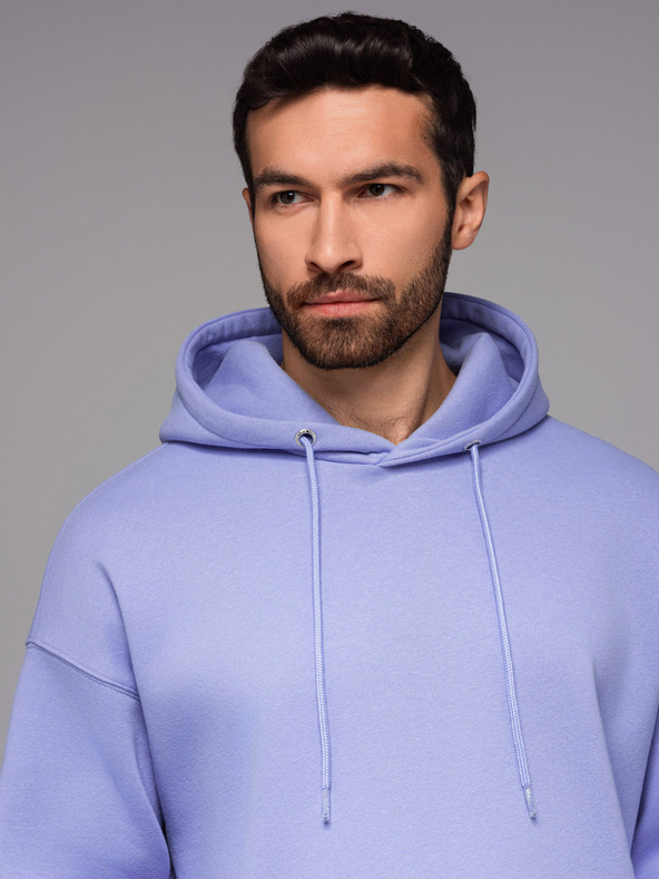 Ombre Clothing UNISEX treningska garnitura mikica + kratke hlače - sivkasta V9 Z110 Ombre Clothing