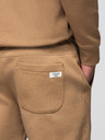 Ombre Clothing Moška treningska garnitura mikica s kapuco + hlače jogger - kamel V2 Z119 Ombre Clothing