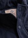 Ombre Clothing Moška prešivana brezrokavna jakna s kompot efektom - temno modra V2 OM-JAVJ-0277 Ombre Clothing