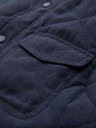Ombre Clothing Moška prešivana brezrokavna jakna s kompot efektom - temno modra V2 OM-JAVJ-0277 Ombre Clothing