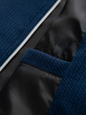 Ombre Clothing Moška strukturirana jakna s stoječem - temno modra V1 OM-JANP-0229 Ombre Clothing