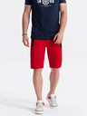 Ombre Clothing Moške trenirka kratke hlače - rdeča V2 W239 Ombre Clothing