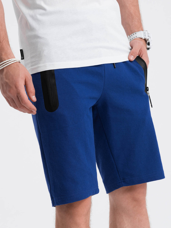 Ombre Clothing Moške trenirka kratke hlače - nebesko modra V1 W239 Ombre Clothing