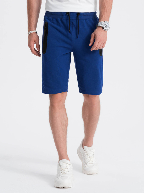 Ombre Clothing Moške trenirka kratke hlače - nebesko modra V1 W239 Ombre Clothing