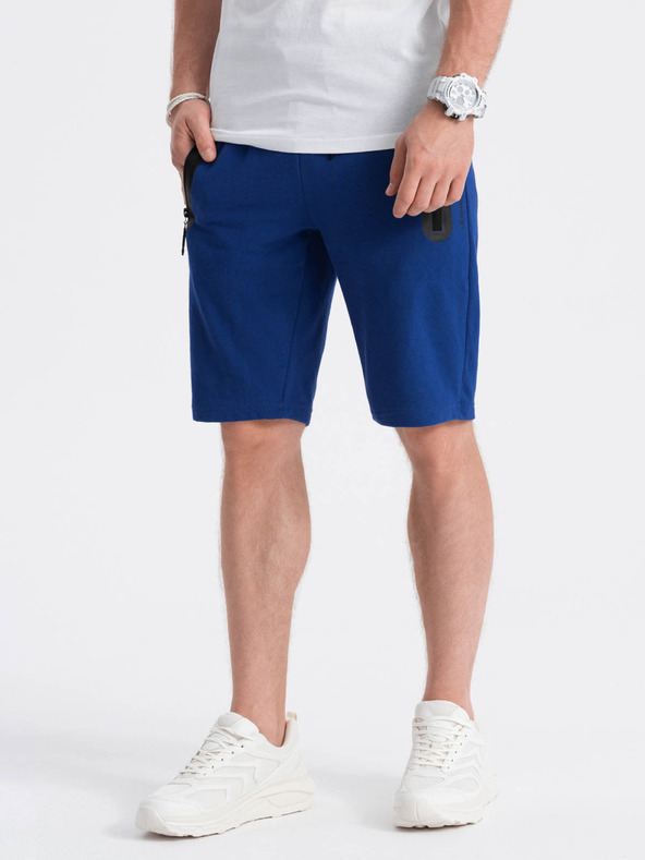 Ombre Clothing Moške trenirka kratke hlače - nebesko modra V1 W239 Ombre Clothing