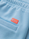 Ombre Clothing Unisex trenirka kratke hlače z rebrasto pasnico - modre V8 OU-SRBC-0101 Ombre Clothing