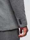 Ombre Clothing Moški pletenina jakna v prilegajočem kroju - svetlo siva V2 OM-BLZB-0100 Ombre Clothing