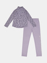Under Armour Dekliški set Under Armour UA 1/4 ZIP LEGGING SET-PPL