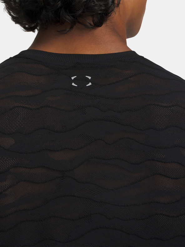 Under Armour Moška majica Under Armour UA Halo Jacquard LS-BLK