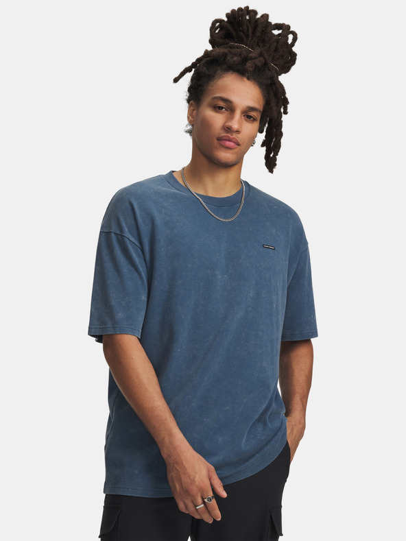 Under Armour Moška majica Under Armour UA M HW OS LOGO WASH SS-BLU