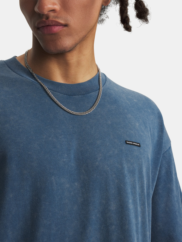 Under Armour Moška majica Under Armour UA M HW OS LOGO WASH SS-BLU