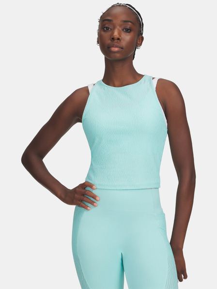 Under Armour Ženska majica brez rokavov Under Armour UA Halo Jacquard Knit Tank-BLU