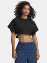 Under Armour Ženska majica Under Armour Cropped Script SS Tee-BLK