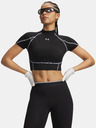 Under Armour Ženska majica Under Armour HeatGear Elite Crop Mck SS-BLK