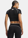 Under Armour Ženska majica Under Armour HeatGear Elite Crop Mck SS-BLK
