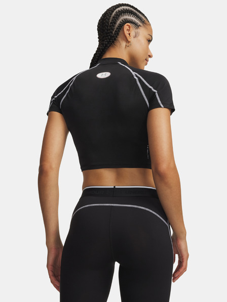 Under Armour Ženska majica Under Armour HeatGear Elite Crop Mck SS-BLK