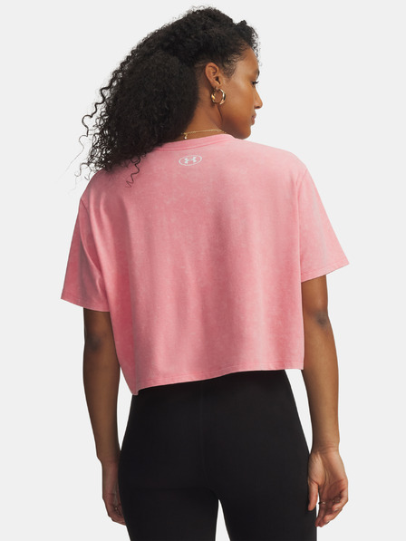 Under Armour Ženska majica Under Armour UA Rival Boxy Tee Wash-PNK