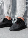 Ombre Clothing Črni moški teniški copati Ombre oblačila