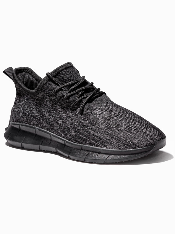 Ombre Clothing Črni moški teniški copati Ombre oblačila