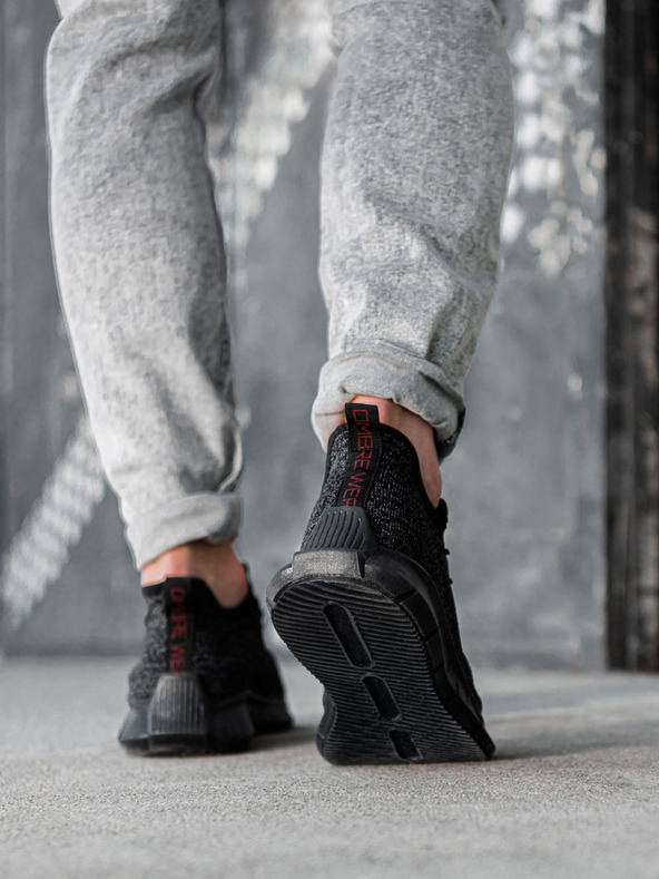 Ombre Clothing Črni moški teniški copati Ombre oblačila