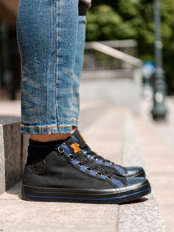Ombre Clothing Črna moška športna copata Ombre oblačila T375