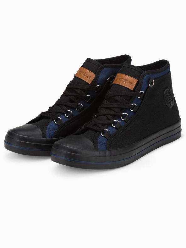 Ombre Clothing Črna moška športna copata Ombre oblačila T375