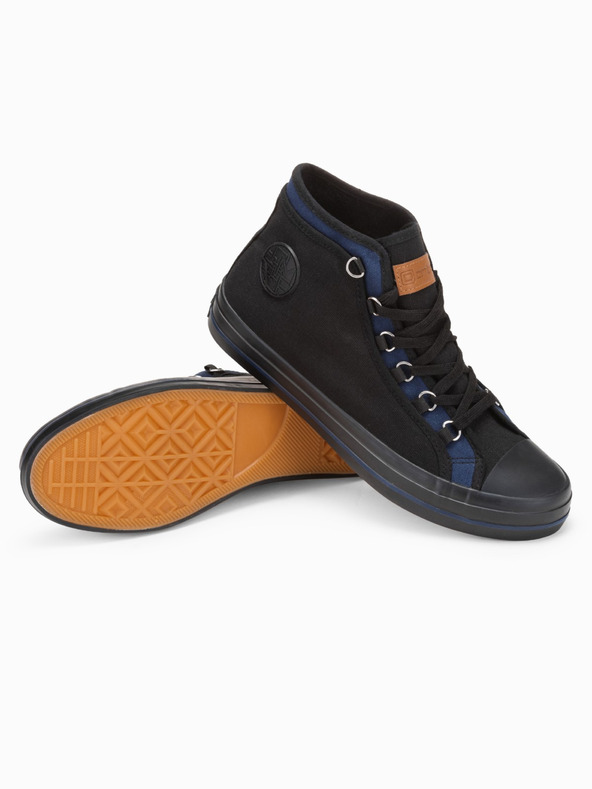 Ombre Clothing Črna moška športna copata Ombre oblačila T375