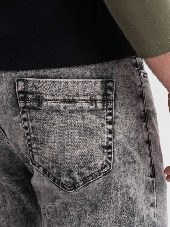 Ombre Clothing Sive moške kavbojke Slim Fit Ombre Clothing P923