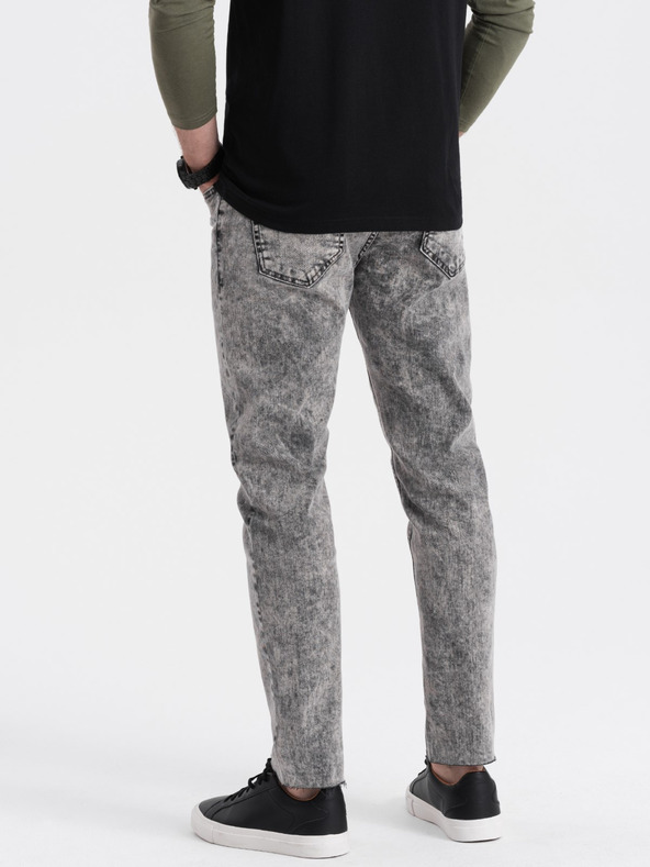 Ombre Clothing Sive moške kavbojke Slim Fit Ombre Clothing P923