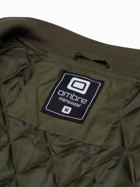 Ombre Clothing Kaki moška prehodna jakna Ombre Clothing C538