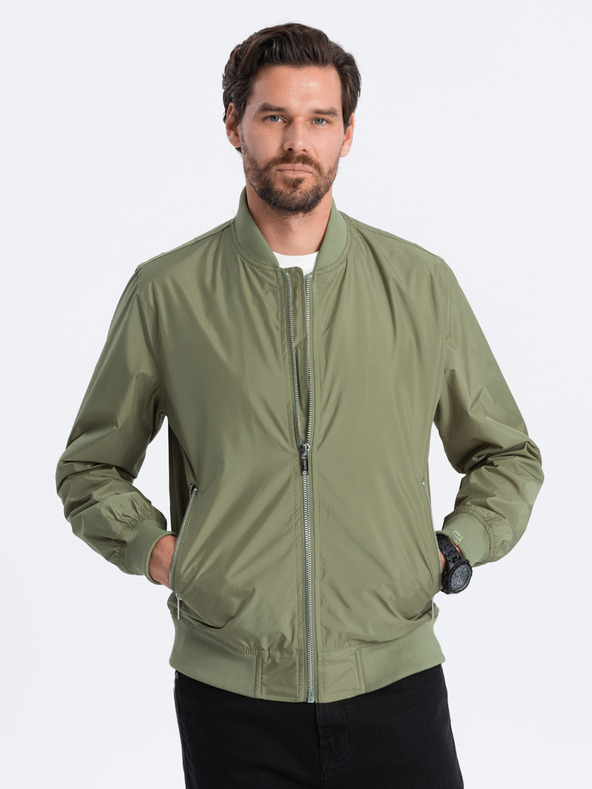 Ombre Clothing Kaki moška lahka jakna C439