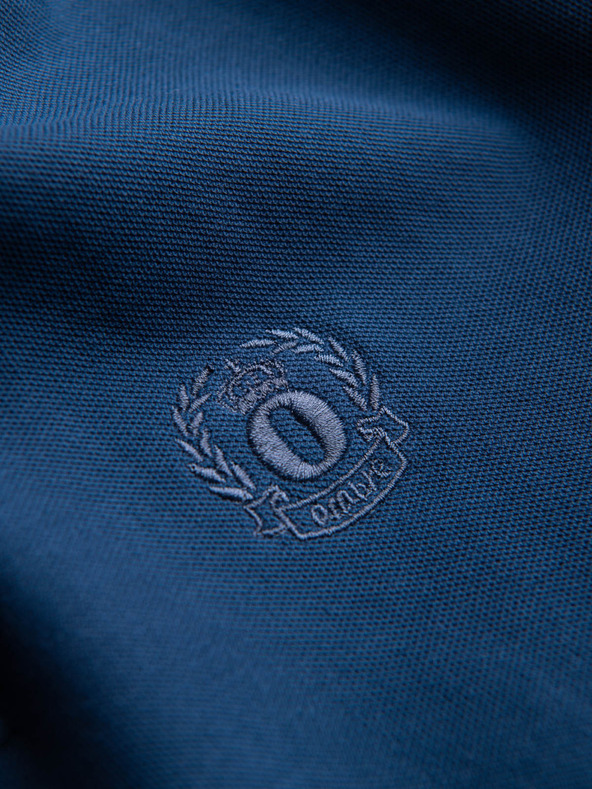 Ombre Clothing Temno modra moška osnovna polo majica Ombre Clothing