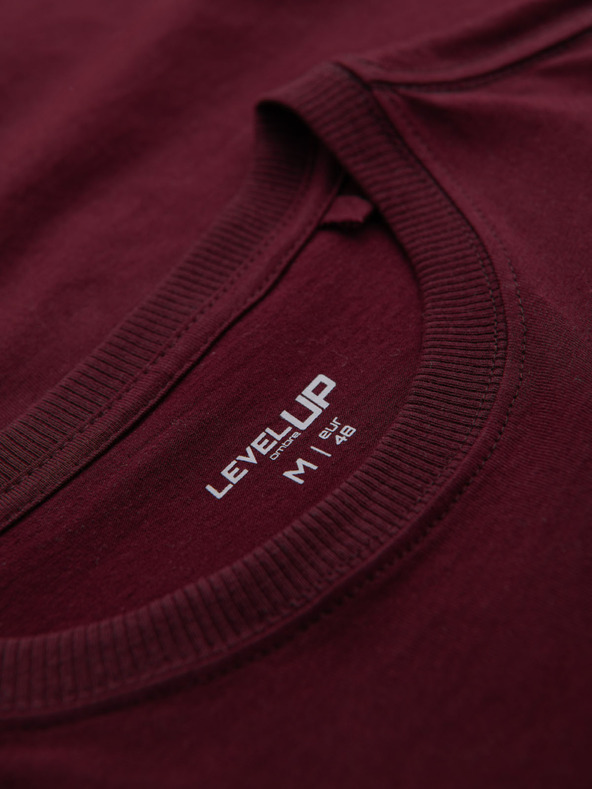 Ombre Clothing Moška srajca v bordo barvi Ombre Clothing