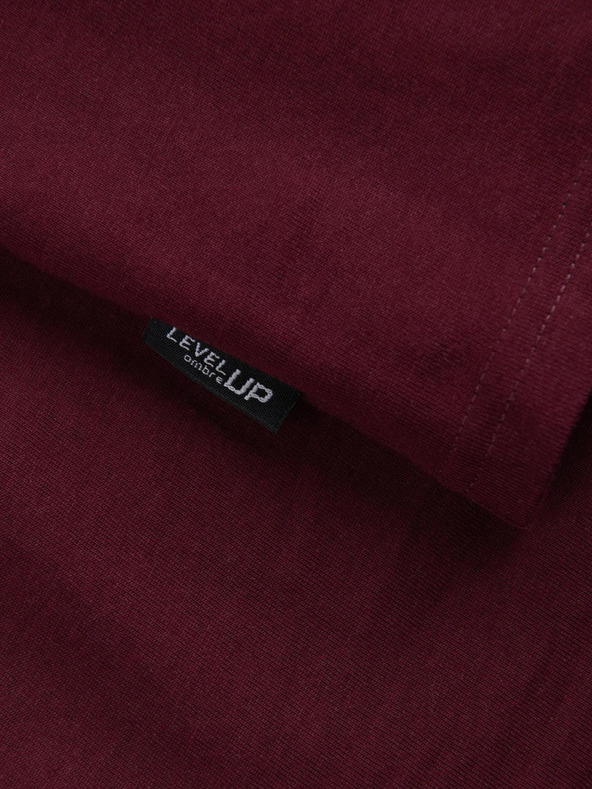 Ombre Clothing Moška srajca v bordo barvi Ombre Clothing