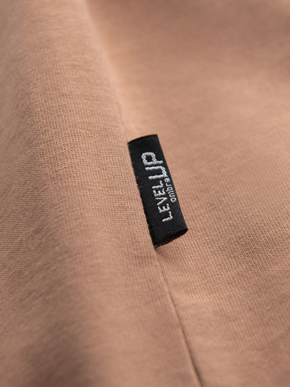 Ombre Clothing Svetlo rjava moška majica Ombre Clothing