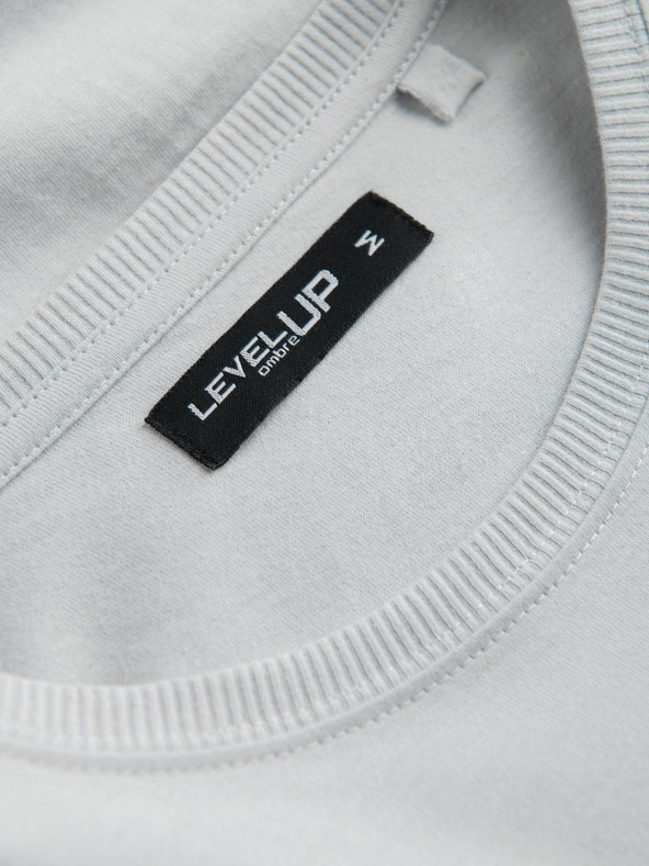 Ombre Clothing Svetlo siva moška majica Ombre Oblačila