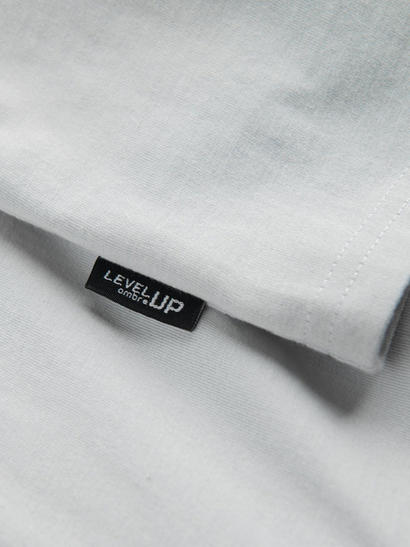 Ombre Clothing Svetlo siva moška majica Ombre Oblačila