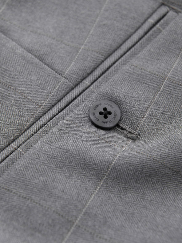 Ombre Clothing Sive moške kariraste hlače Ombre Clothing