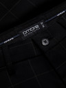 Ombre Clothing Črne moške kariraste hlače Ombre Clothing